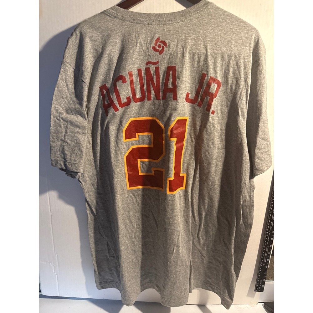 Nike Mens Ronald Acuña Jr Venezuela World‎ Baseball Classic Gray T-Shirt XXL NWT